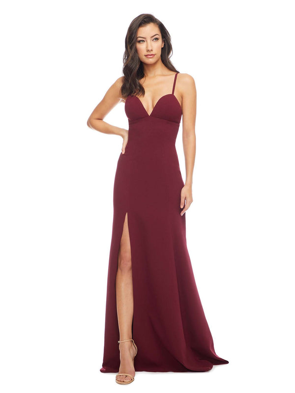 Alejandra Crepe Evening Gown