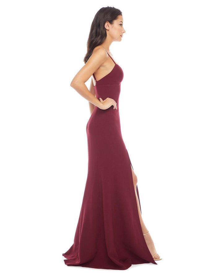 Alejandra Crepe Evening Gown