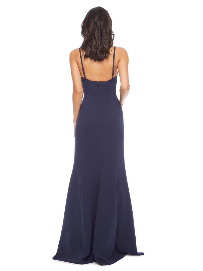 Alejandra Crepe Evening Gown