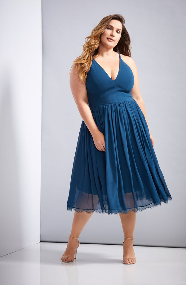 Alicia Midi Dress-Plus