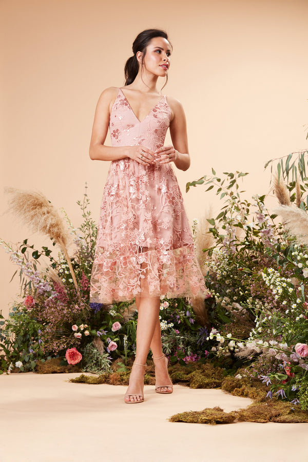 Ally Floral Midi
