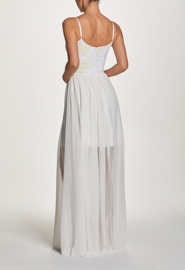 Asha Lace and Chiffon Gown