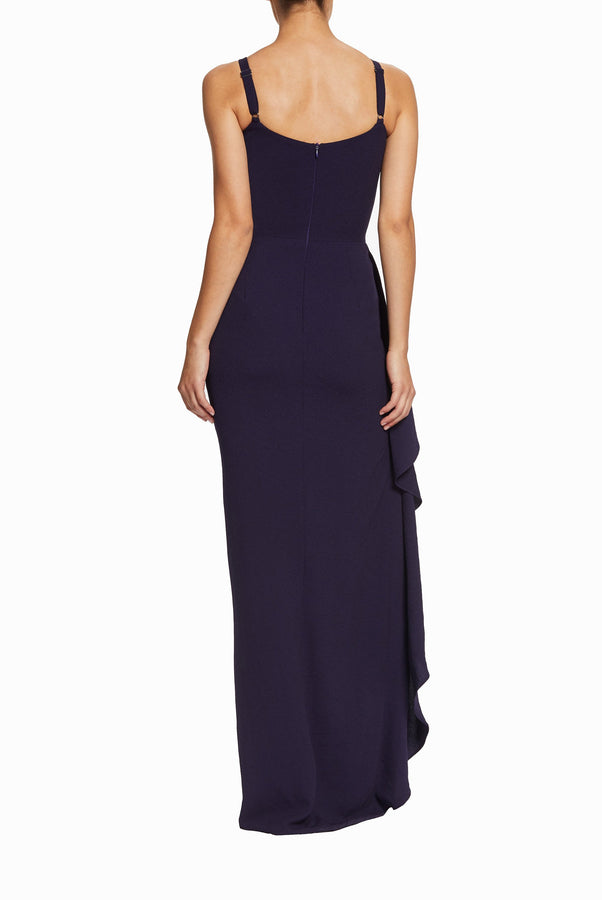 Cora Hi-Low Ruffle Gown
