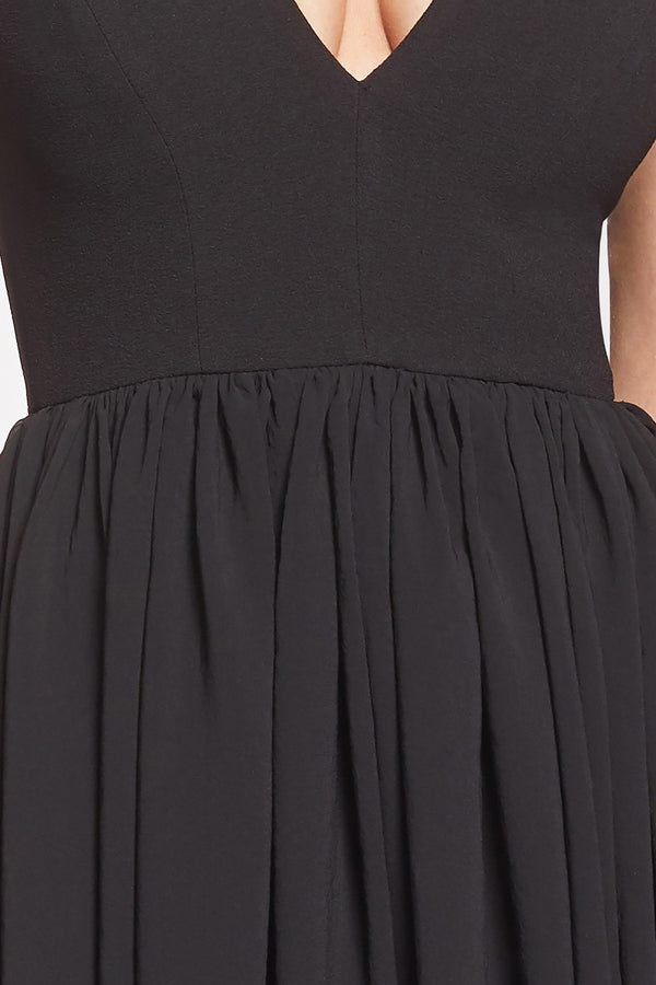 Corey Cap Sleeve Fit and Flare Midi