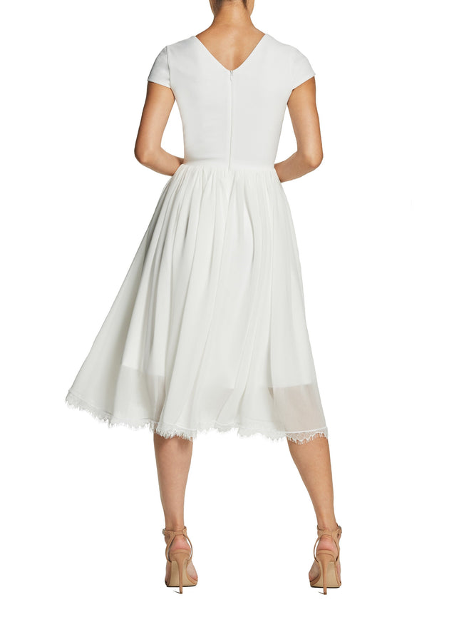 Corey Cap Sleeve Fit and Flare Midi