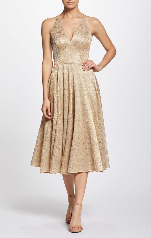 Delilah Plunging A-line Midi