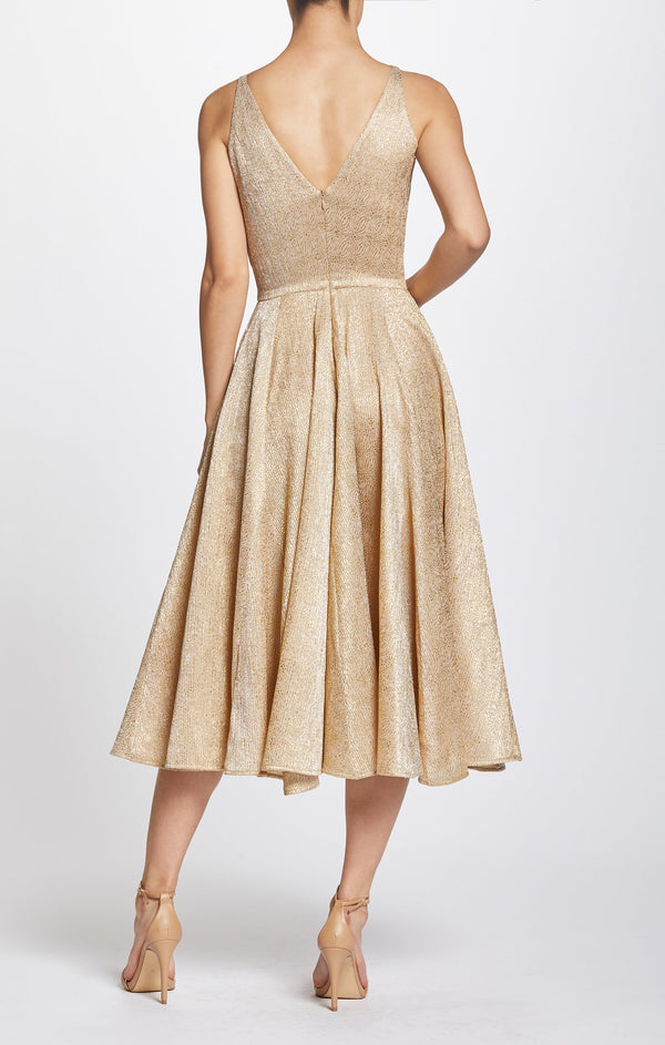 Delilah Plunging A-line Midi