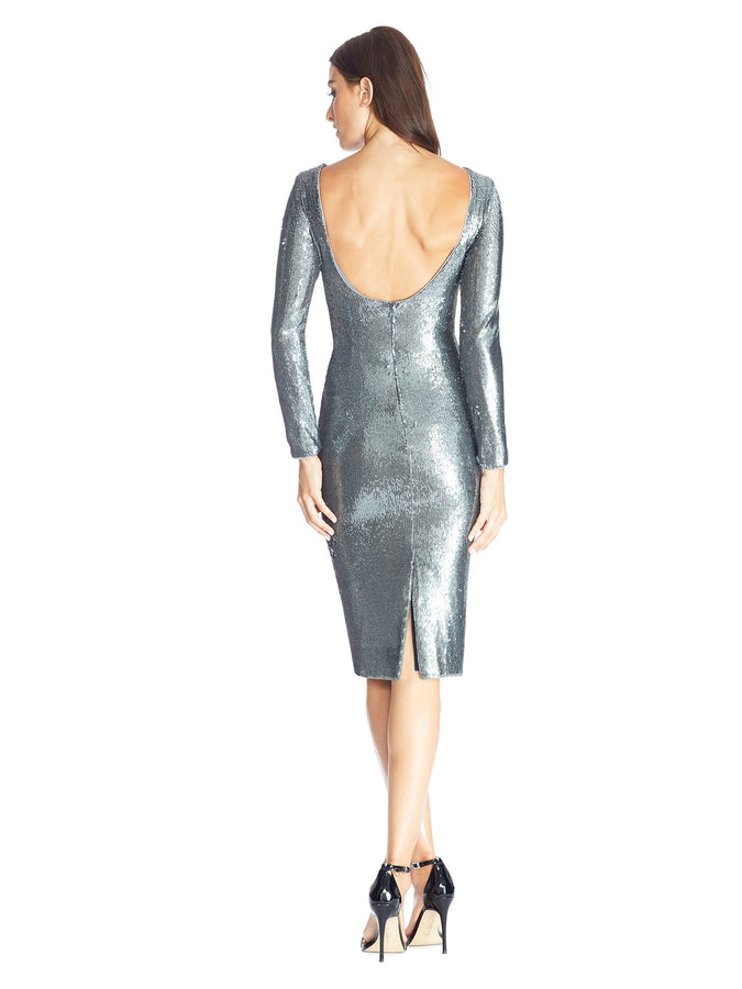 Emilia Sequin Long Sleeve Cocktail Dress