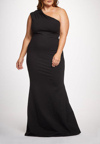 Eva One Shoulder Gown-Plus