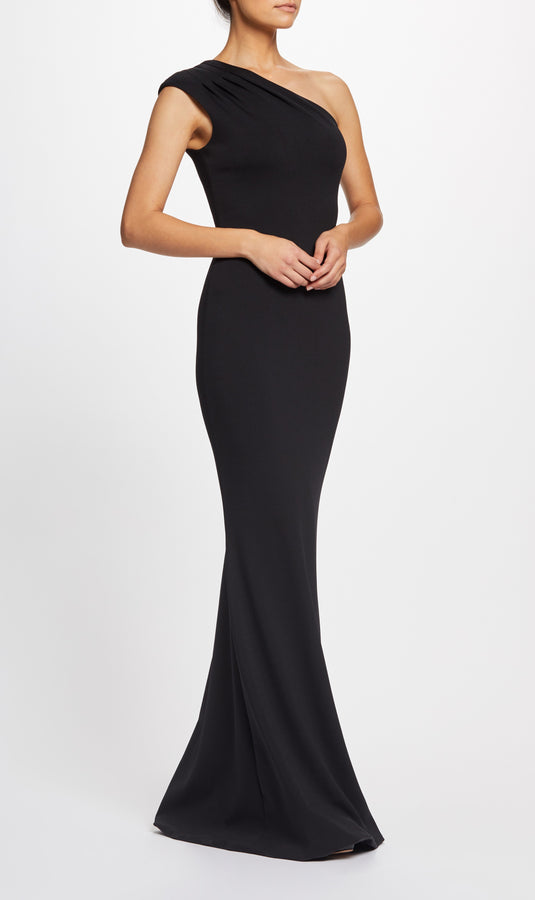 Eva One Shoulder Stretch Gown