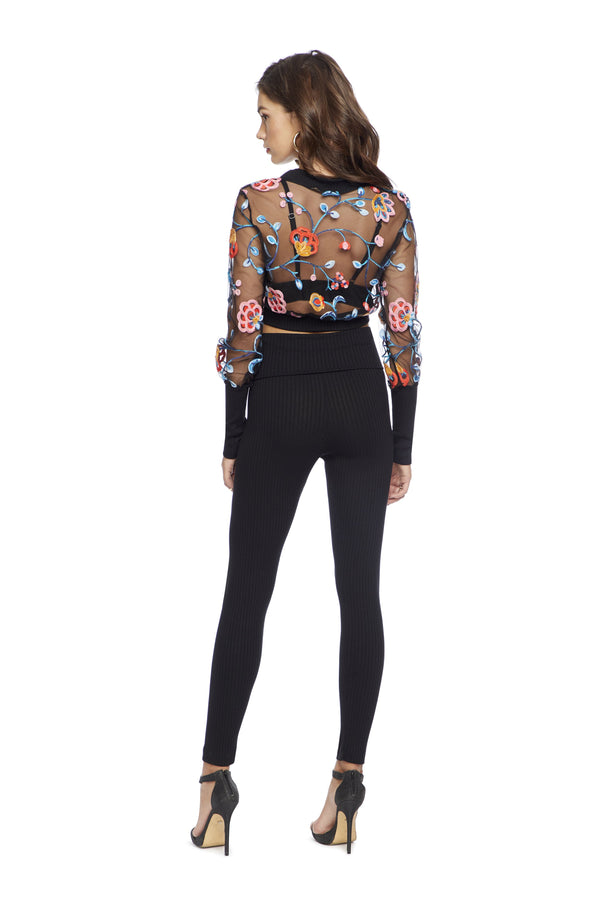 Jessica Cropped Long Sleeve Top