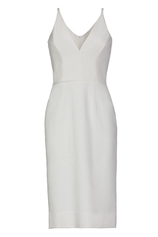 Lyla Plunging Crepe Midi Dress
