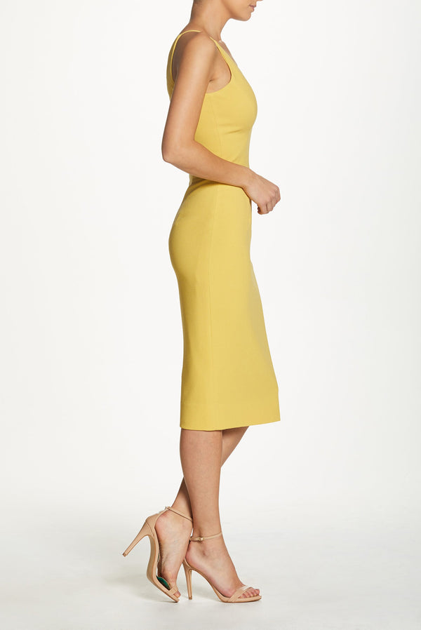 Lyla Plunging Crepe Midi Dress