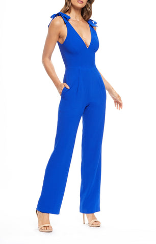 Maira Tie-Up Strap Jumpsuit