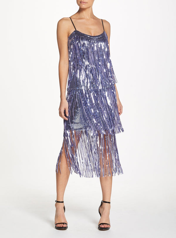 Roxy Sequin Fringe Dress