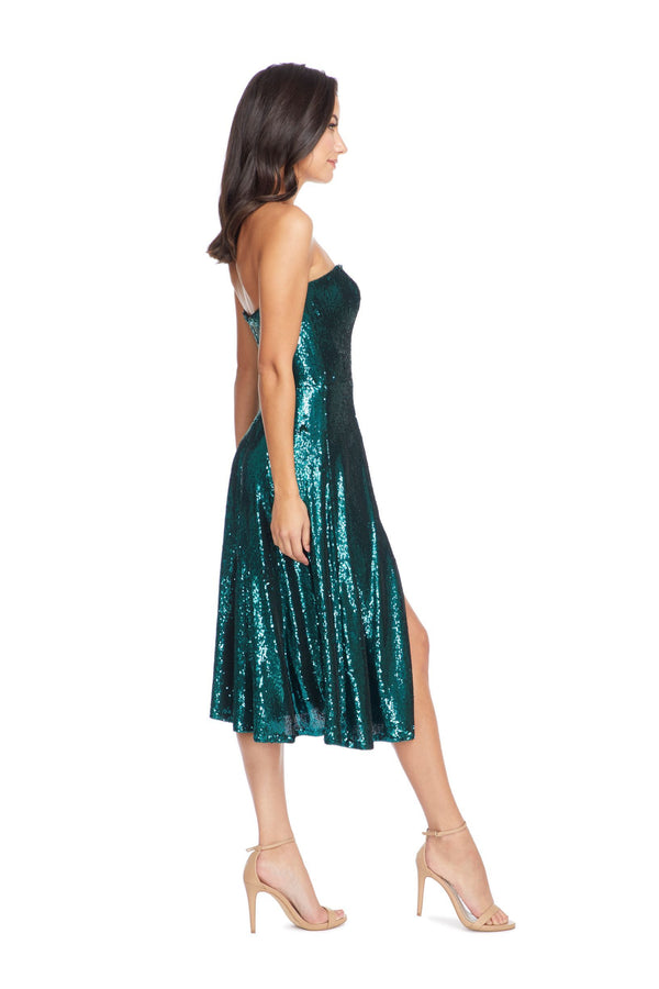 Ruby Strapless Sequin Party Dress