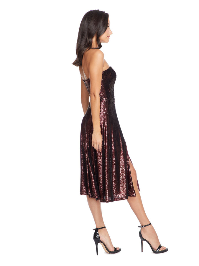 Ruby Strapless Sequin Party Dress