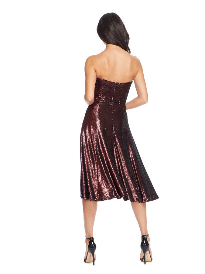 Ruby Strapless Sequin Party Dress